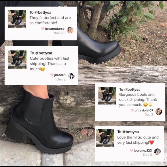 WOMEN BOOTIES chunky heel - Picture 7 of 8